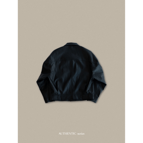 - AUTHENTIC series - old like eco leather jacket/black_an0001
