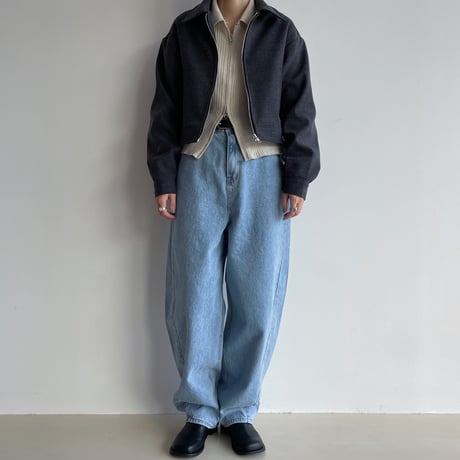 《予約販売》material croped jacket/2colors_no0350
