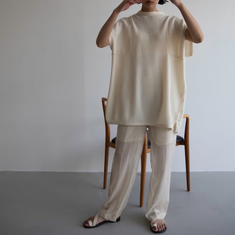 【nokcha original】2way material tops_nt1354