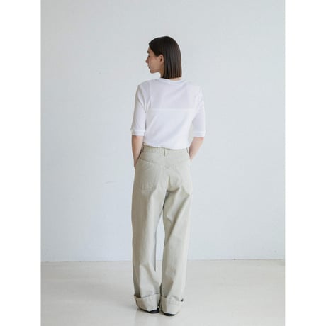 《予約販売》mid sleeve sheer tee/2colors_nt2565