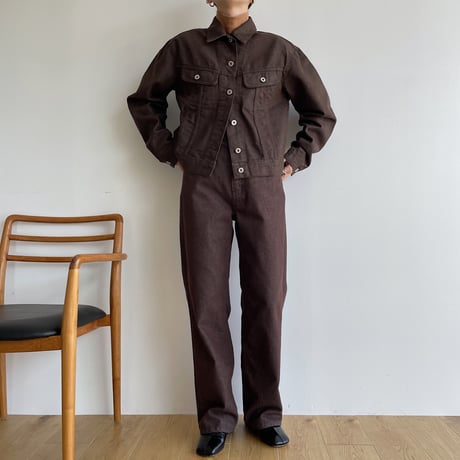 《予約販売》brown denim jacket_no0245