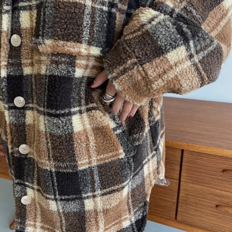 《予約販売》check boa jacket_no0170