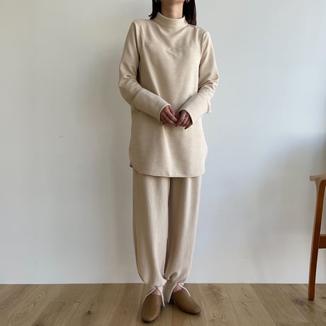 【nokcha original】jacquard slit hem pants_np0560