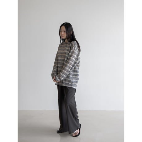 《予約販売》jacquard over tee/2colors(unisex)_nt2055