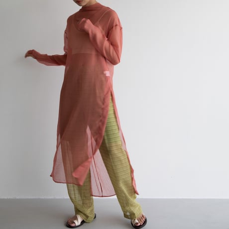 【nokcha original】slit sheer ops/2colors_nd0123