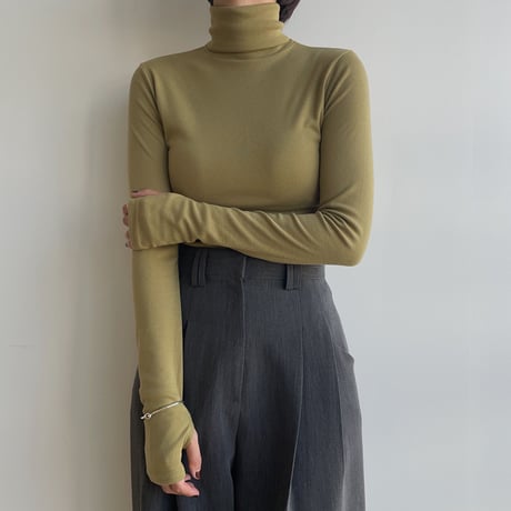 《予約販売》finger hole daily high neck tops/3colors_nt1863
