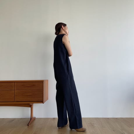 【nokcha original】jacquard all-in-one/navy_np0640