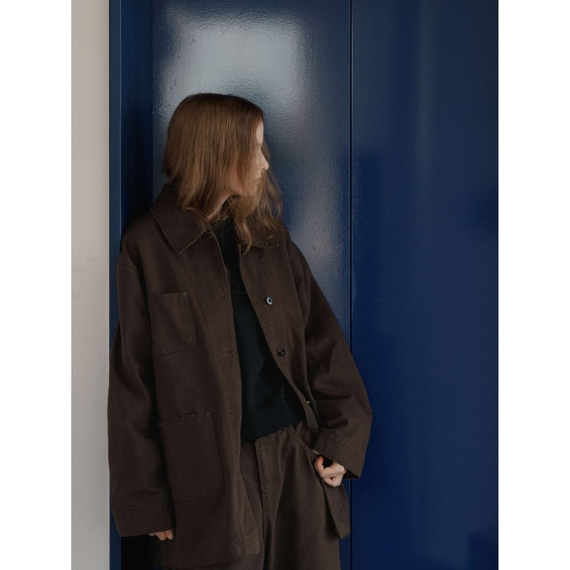 NOKCHA original】cotton over jacket/brown_no046