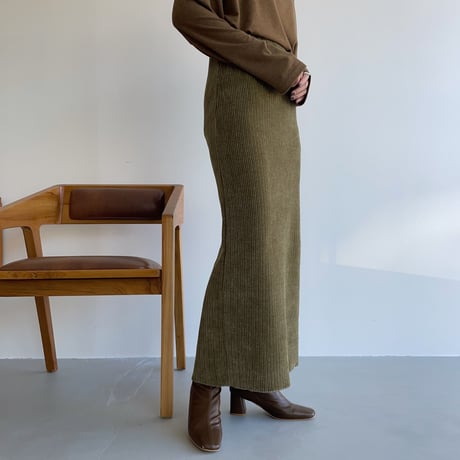 《予約販売》velvet long skirt/2colors_ns0062