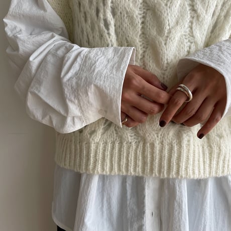 《予約販売》low gauge knit vest/2colors_nt1480