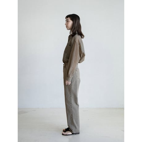 《予約販売》stripe mannish sheer shirt_nb0382
