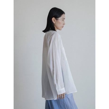 《予約販売》2way raglan sleeve sheer shirt/2colors_nb0319