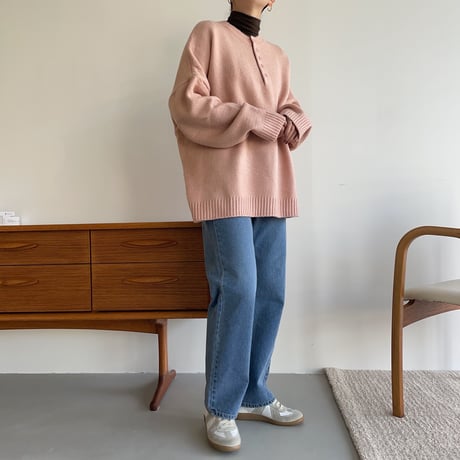 《予約販売》over botan knit/3colors_nt1170