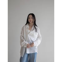 《予約販売》accent stripe sheer shirt/2colors_nb0238