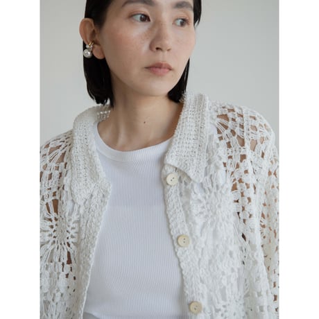 《予約販売》crochet cardigan_no0440