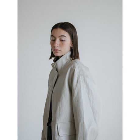 《予約販売》mannish glossy leather like jacket/2colors_no0507