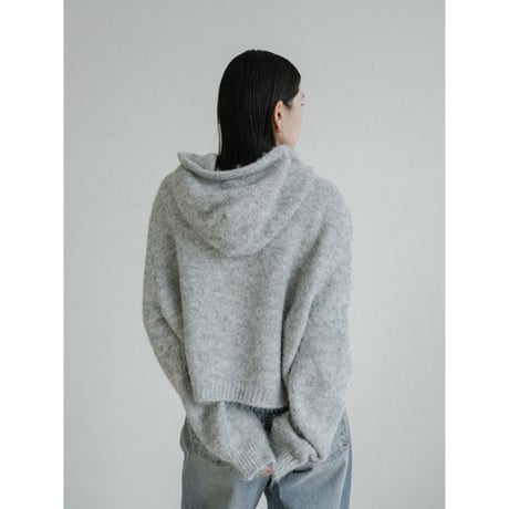 《予約販売》over knit hoodie/2colors_nt2432