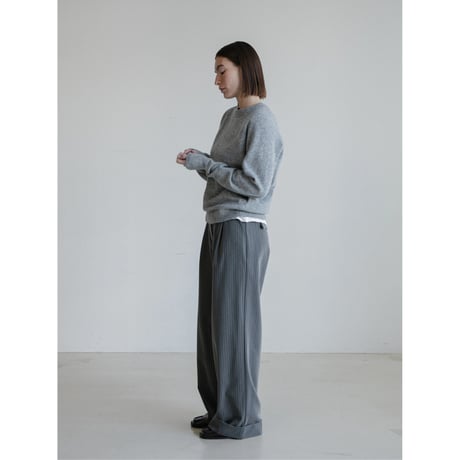 《予約販売》roll up stripe wide pants/2colors_np1200