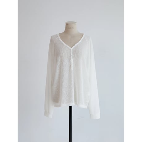 《予約販売》sheer lib button fly tops/2colors_nt2600