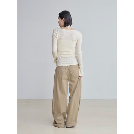 《予約販売》dokking holrer neck knit tops/2colors_nt2495