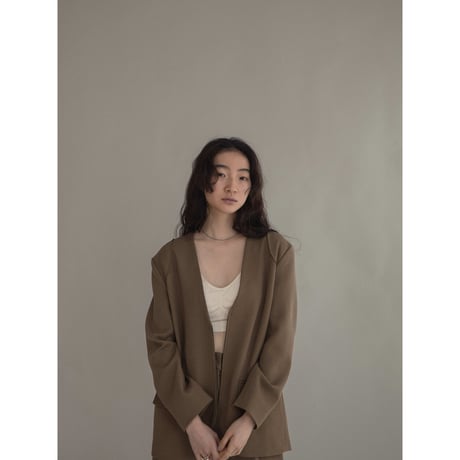 【nokcha original】accent zip jacket/2colors_no0363