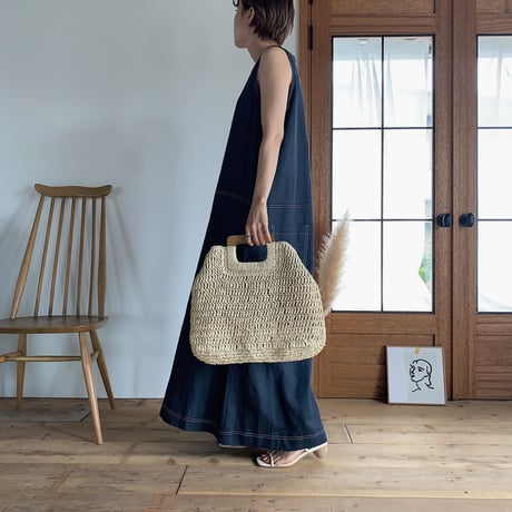《予約販売》straw 2way bag /2colors_na0171