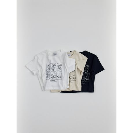 【NOKCHA × Lee Izumida】embroidery minimal tee/3colors_nt2574
