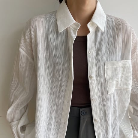 《予約販売》rincl over sheer shirt/2colors_nb0077