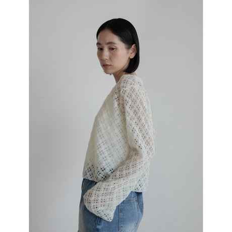 《予約販売》crochet minimal knit tops/2colors_nt2251