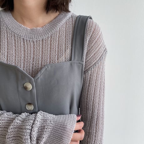 《予約販売》sheer knit/2colors_nt1320