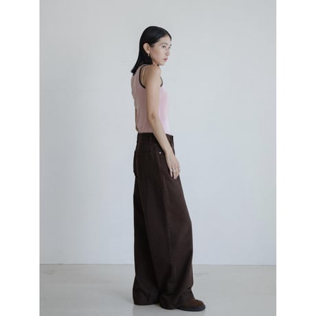 《予約販売》mannish brown pants_np1149