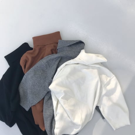 ✳︎予約販売✳︎ハーフスリーブニット/4colors