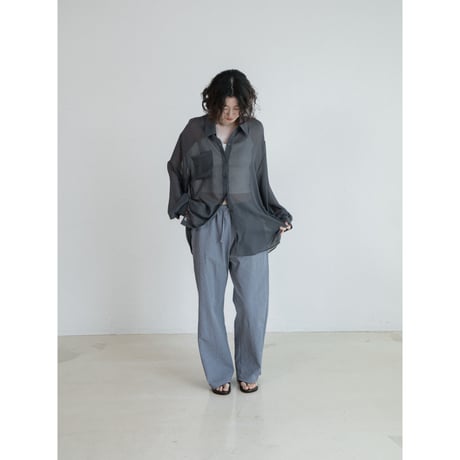 《予約販売》sheer over pocket shirt_nb0392