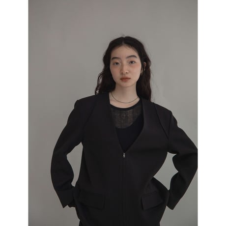 【nokcha original】accent zip jacket/2colors_no0363