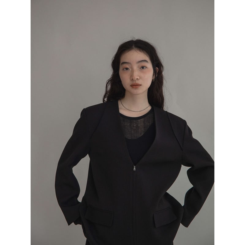 nokcha original】accent zip jacket/2colors_no03