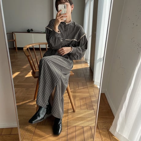 【nokcha original】geometric back open ops/black_nd0094