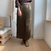 ✳︎予約販売✳︎shiny pleats skirt/2colors _ns0016