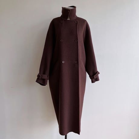 【nokcha original】HANDMADE 2way double coat/deep purple_no0238