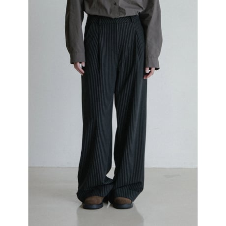《予約販売》roll up stripe wide pants/2colors_np1200