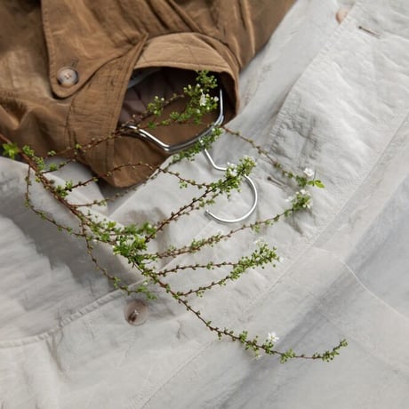 【nokcha original】washer quilting trench coat/ivory_no0120