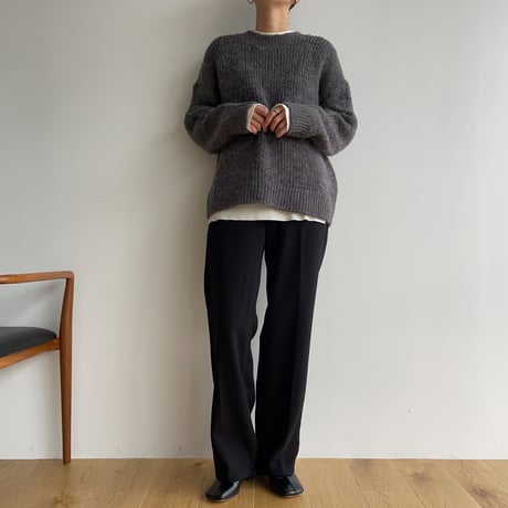 《予約販売》melange over knit/2colors_nt1544