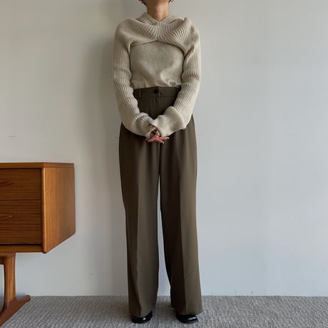 《予約販売》twill warm pants/2colors_np0698