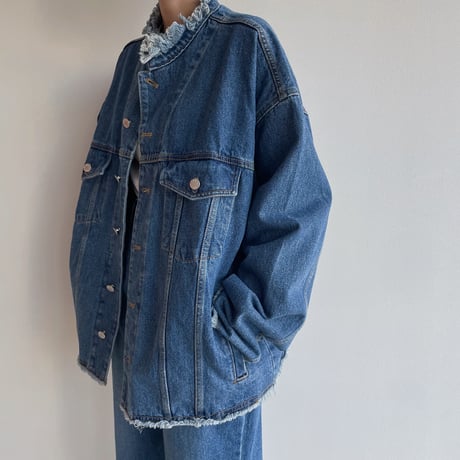 《予約販売》crash denim jacket/2colors_no0356