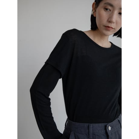 《予約販売》docking sheer tops/2colors_nt2244