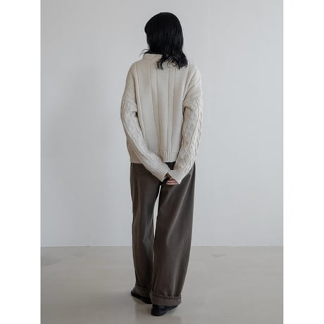 《予約販売》cable knit pullover/2colors_nt2213