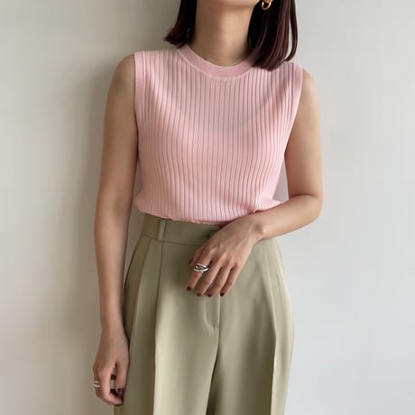 《予約販売》material lib knit tank top/4colors_nt1335