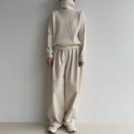 《予約販売》accent lib high neck knit/2colors_nt1926