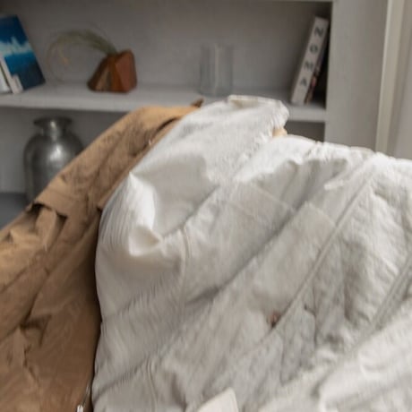【nokcha original】washer quilting trench coat/ivory_no0120