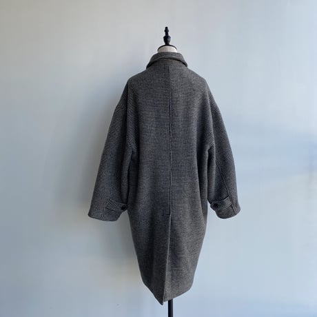 【nokcha original】hounds tooth check coat/black_no0174