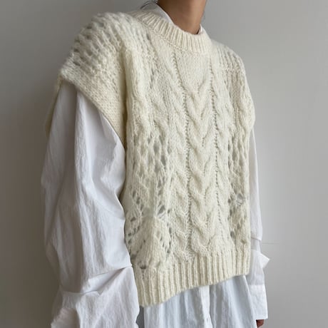 《予約販売》low gauge knit vest/2colors_nt1480